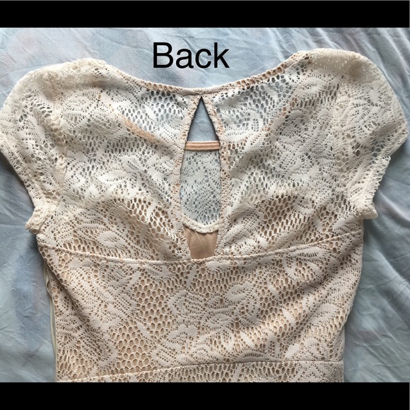 DONATED Speechless Small Ivory Lace Dress bridal shower - Picture 3 of 10